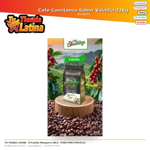 [40013] Cafe Constanza Sabor Vainilla 336g