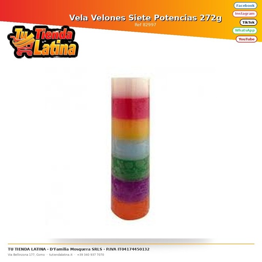 [82997] Candela Candele Sette Potenze 272g