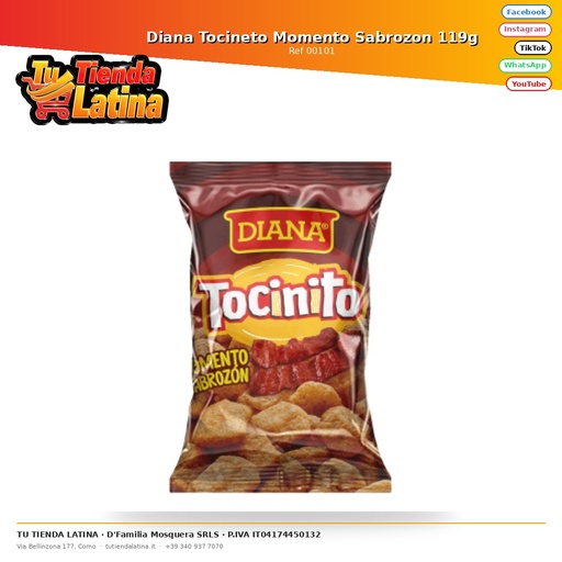 [00101] Diana Bacon Momento Sabrozon 119g