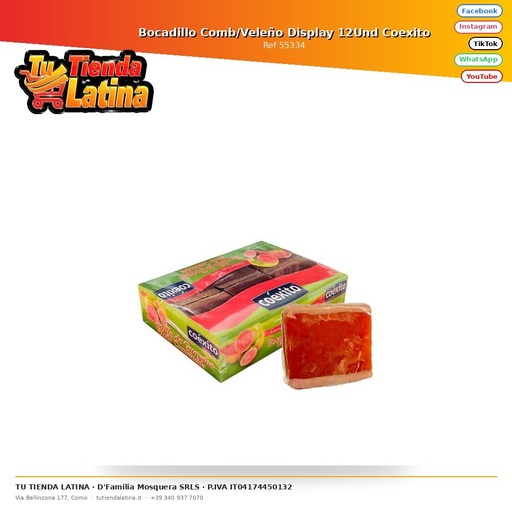[55334] Comb/Veleño Sandwich Display 12Und Coexito