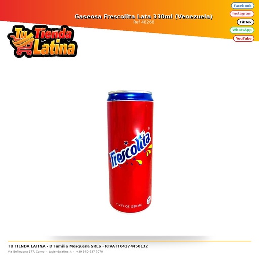 [48268] Frescolita Soda Can 330ml (Venezuela)
