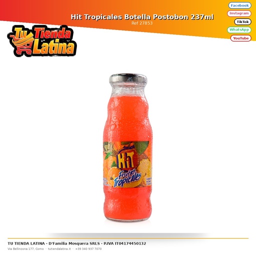 [27853] Hit Tropicales Postobon Bottle 237ml