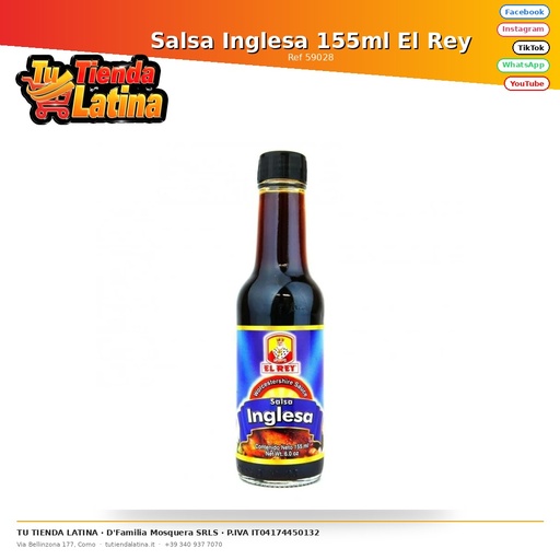 [59028] Salsa Inglese 155ml El Rey