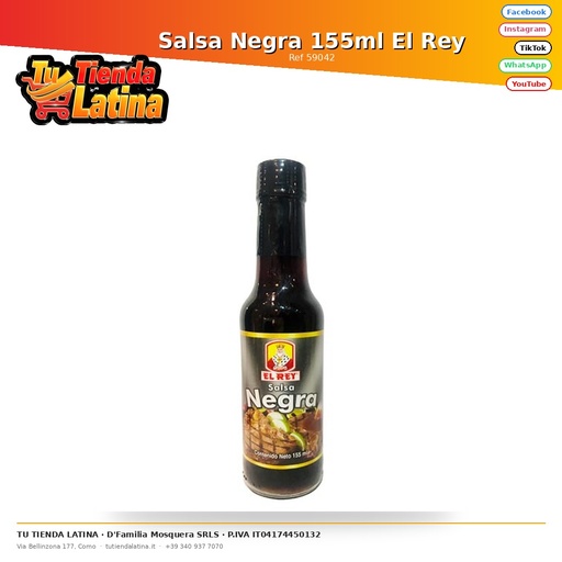[59042] Salsa Negra 155ml El Rey