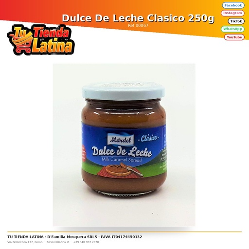[00067] Dulce De Leche Clasico 250g