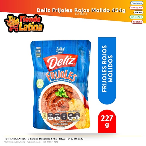 [70037] Deliz Ground Red Beans 454g