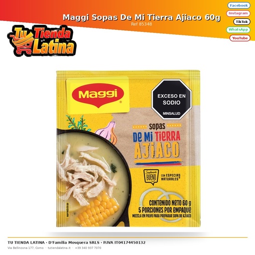 [85348] Maggi Zuppe Dalla Mia Terra Ajiaco 60g