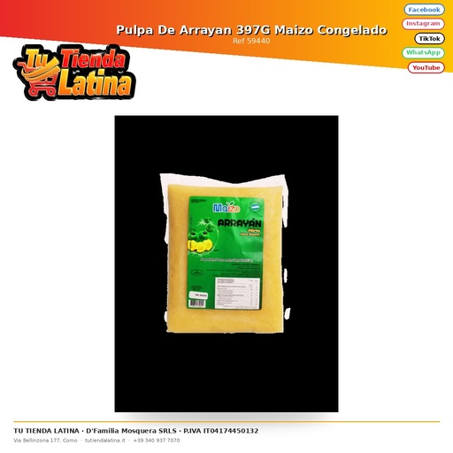 [59440] Polpa di Arrayan 397G Mais congelato