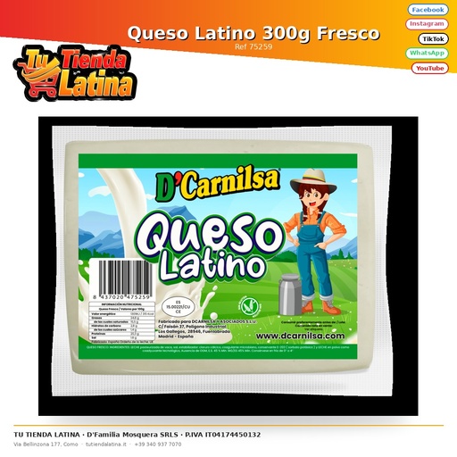 [75259] Queso Latino 300g Fresco