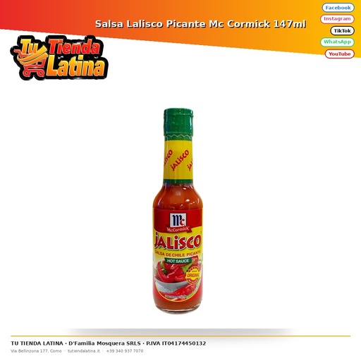 Mc Cormick Salsa Piccante Lalisco 147ml