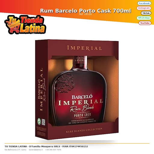 [18526] Ron Barceló Porto Cask 700ml