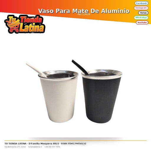 [23459] Vaso Para Mate De Aluminio
