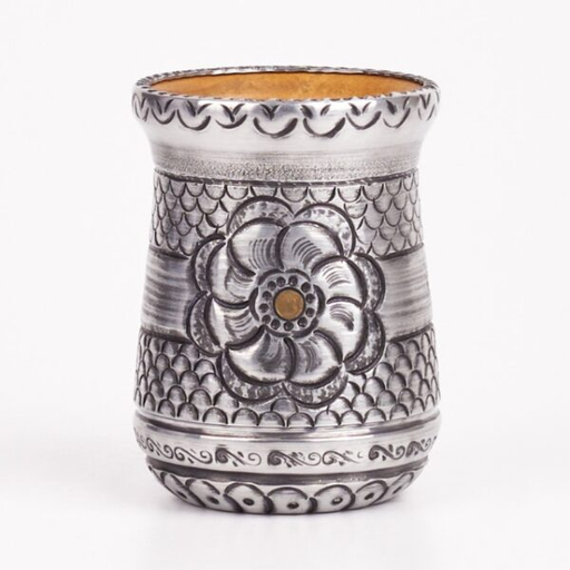 [23458] Vaso Para Mate De Aluminio Con Diseño