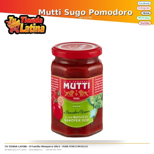 [02298] Mutti Sugo Pomodoro