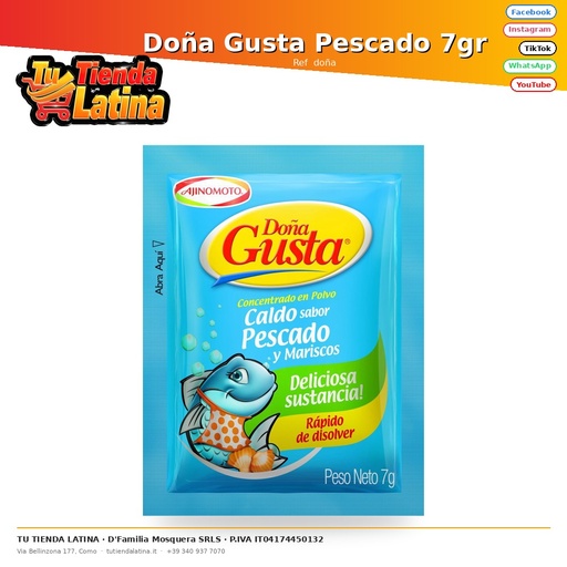 [ doña] La signora Gusta Pesce 7gr