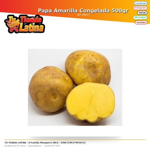 [48957] Frozen Yellow Potato 500gr