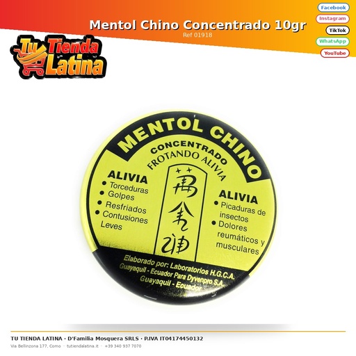 [01918] Mentol Chino Concentrado 10gr