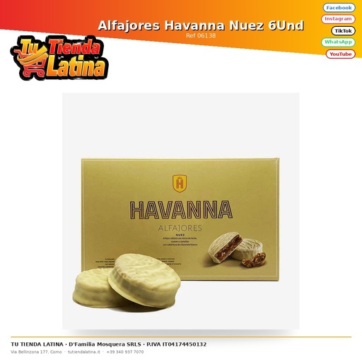 [06138] Alfajores Havanna Nut 6Und