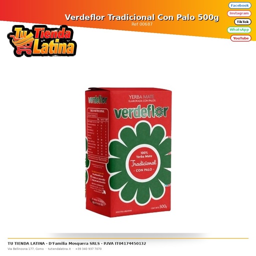 [00687] Verdeflor Traditional Con Palo 500g