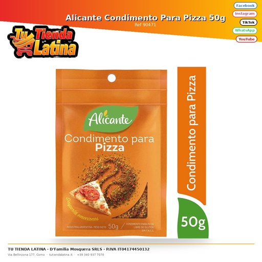 [90471] Condimento per pizza Alicante 50g