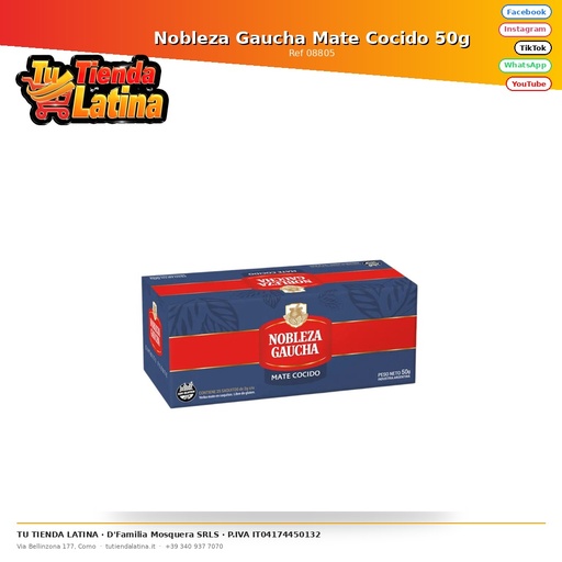 [08805] Nobility Gaucha Cooked Mate 50g