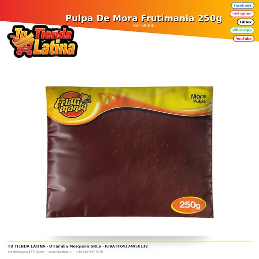 [69806] Frutimania Blackberry Pulp 250g