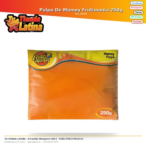 [69646] Pulpa De Mamey Frutimania 250g