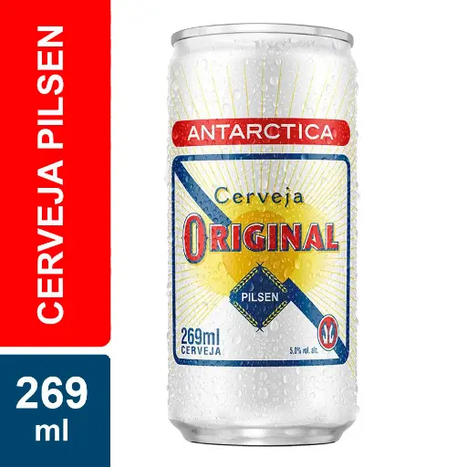 Cerveja Antarctica Original Lata 269ml