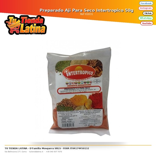 [01831] Preparazione Intertropical Dry Aji 50g