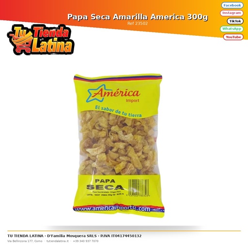 [23502] Dried Yellow Potato America 300g