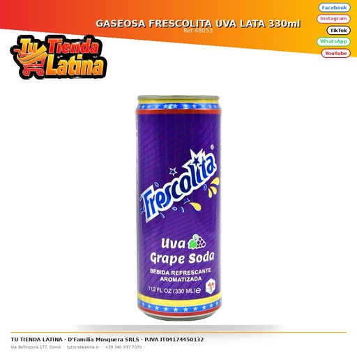 [48053] Lattina Morbida Uva Frescolita 330ml
