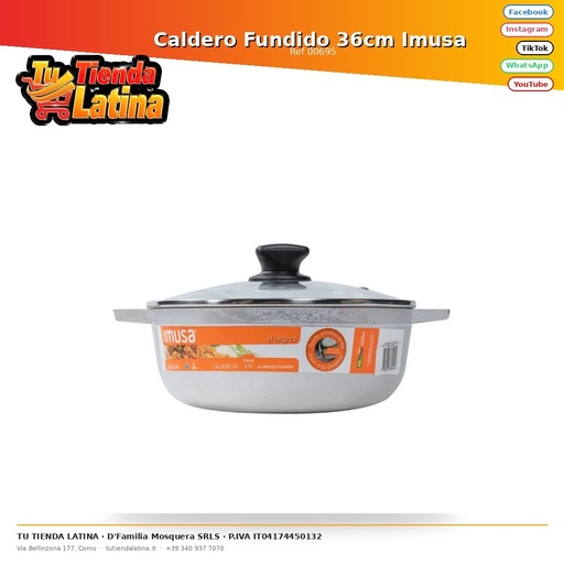 [00695] Calderone Fuso 36 cm Imusa