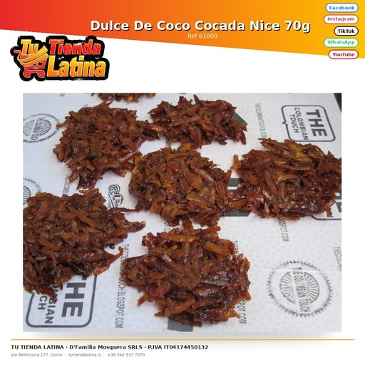 [61009] Dulce De Coco Cocada Blanca 70g