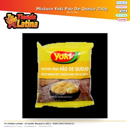 [11240] Mistura Yoki Pao De Queijo 250g