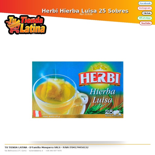 [21926] Herbi Hierba Luisa 25 Sobres 