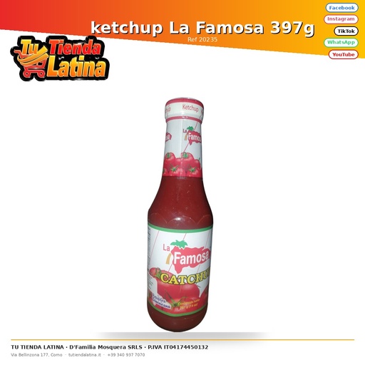 [20235] La Famosa ketchup 397g