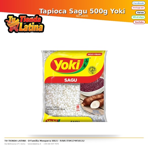 [00495] Tapioca Sagu 500g Yoki