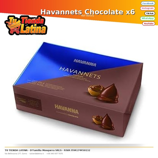 [00501] Chocolate Havannets x6