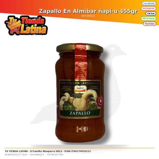 [00022] Zucca sciroppata ñapi-u 455gr