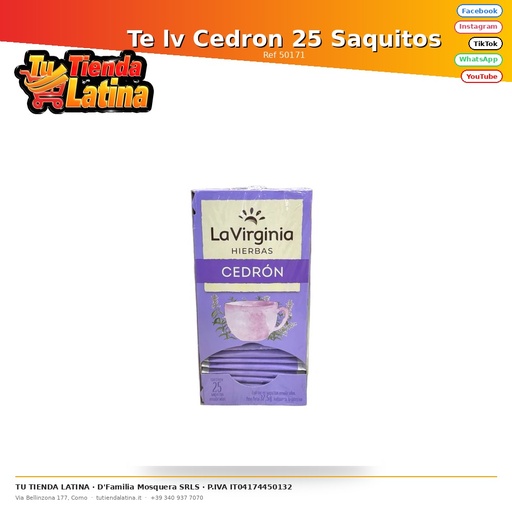 [50171] Te lv Cedron 25 Saquitos