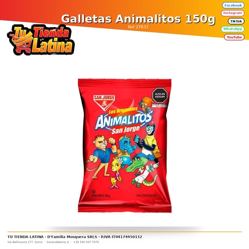 [27837] Biscotti Animali 150g