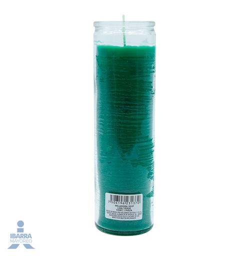 [COL00051] Veladora Color Verde Traditional Light u 272g c12u
