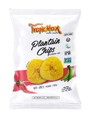 Chips di Platano Piccanti 57g Tropicmax