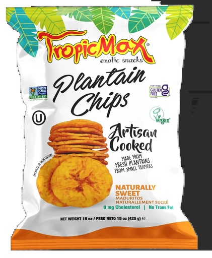 Chips di Platano Maturo 255g Tropicmax