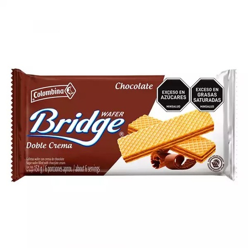 Biscotti Wafer Bridge Cioccolato 151g