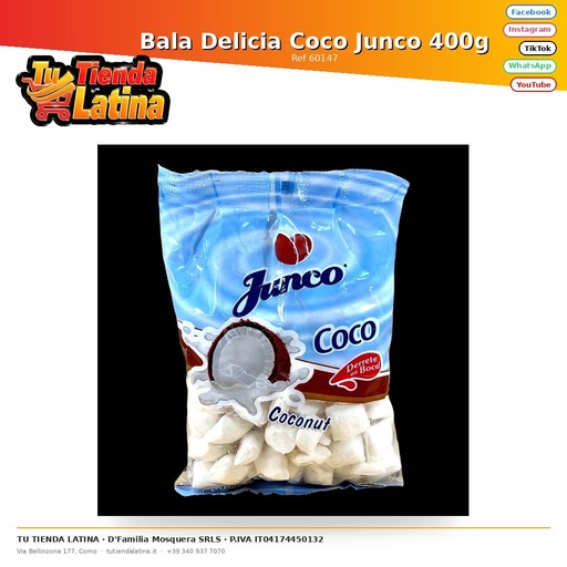 Bala Delicia Coco Junco 400g